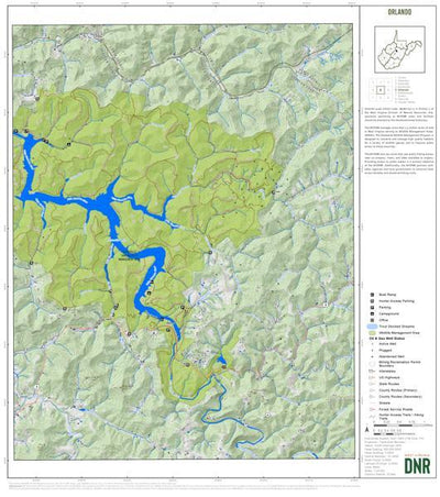WV Division of Natural Resources Braxton County, WV Quad Maps - Bundle bundle
