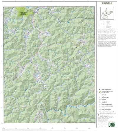 WV Division of Natural Resources Braxton County, WV Quad Maps - Bundle bundle