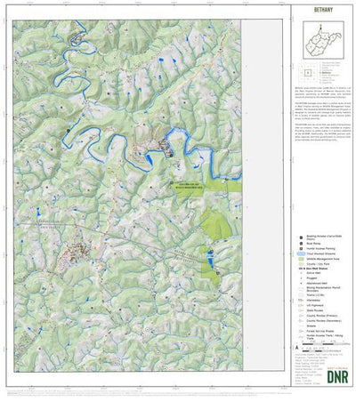 WV Division of Natural Resources Brooke County, WV Quad Maps - Bundle bundle