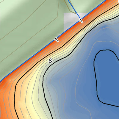 WV Division of Natural Resources Brushy Fork Lake Fishing Guide digital map