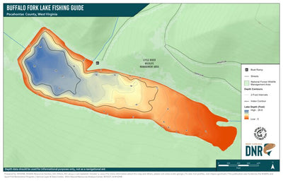 WV Division of Natural Resources Buffalo Fork Lake Fishing Guide digital map