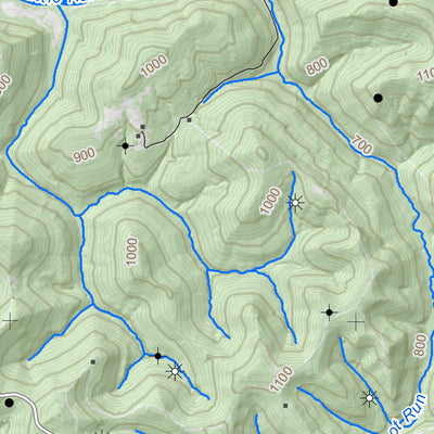 WV Division of Natural Resources Burning Springs Quad Topo - WVDNR digital map