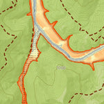 WV Division of Natural Resources Burnsville Lake Fishing Guide (Small) digital map