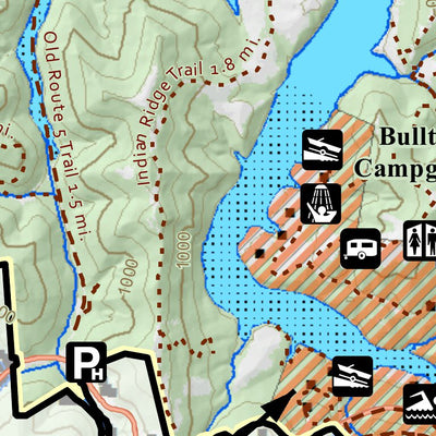 WV Division of Natural Resources Burnsville Lake Wildlife Management Area digital map