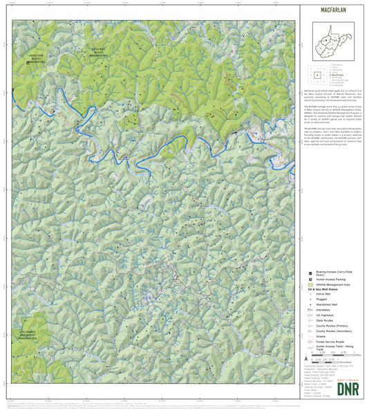 Calhoun County, WV Quad Maps Bundle Map by WV Division of Natural