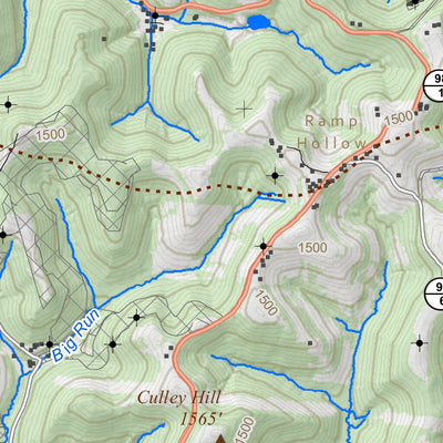 WV Division of Natural Resources Cameron Quad Topo - WVDNR digital map