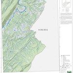 WV Division of Natural Resources Capon Springs Quad Topo - WVDNR digital map