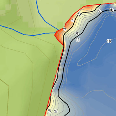 WV Division of Natural Resources Castleman Run Lake Fishing Guide digital map