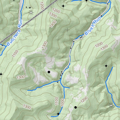 WV Division of Natural Resources Cedarville Quad Topo - WVDNR digital map