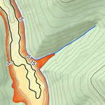 WV Division of Natural Resources Charles Fork Lake Fishing Guide (Small) digital map