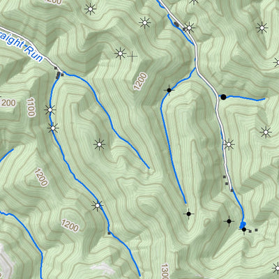 WV Division of Natural Resources Chloe Quad Topo - WVDNR digital map