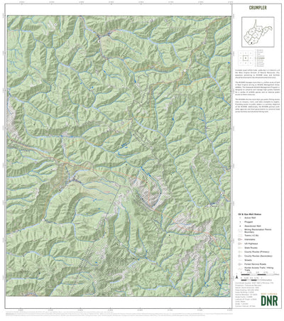 WV Division of Natural Resources Crumpler Quad Topo - WVDNR digital map