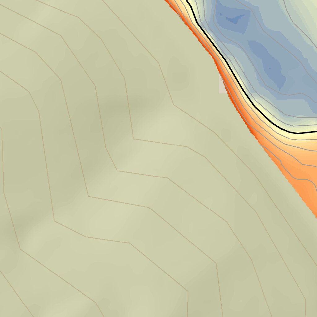 Curtisville Lake Fishing Guide (Large) Map by WV Division of Natural