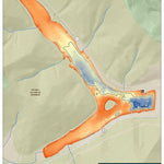 WV Division of Natural Resources Curtisville Lake Fishing Guide (Small) digital map