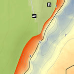 WV Division of Natural Resources Dunkard Fork Lake Fishing Guide (Large) digital map