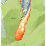 WV Division of Natural Resources Dunkard Fork Lake Fishing Guide (Small) digital map