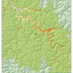 WV Division of Natural Resources East Lynn Lake Fishing Guide (Large) digital map