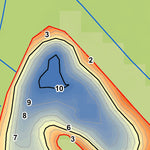 WV Division of Natural Resources Edwards Run Lake Fishing Guide digital map