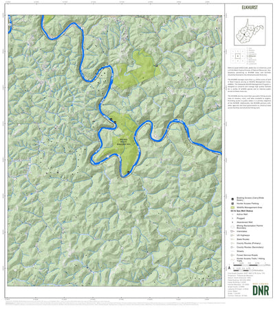 WV Division of Natural Resources Elkhurst Quad Topo - WVDNR digital map