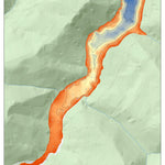WV Division of Natural Resources Elkwater Fork Lake Fishing Guide (Large) digital map