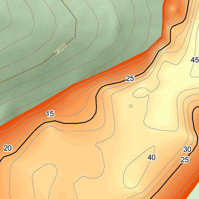 WV Division of Natural Resources Elkwater Fork Lake Fishing Guide (Large) digital map
