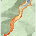 WV Division of Natural Resources Elkwater Fork Lake Fishing Guide (Small) digital map