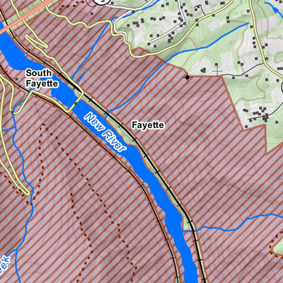 WV Division of Natural Resources Fayetteville Quad Topo - WVDNR digital map