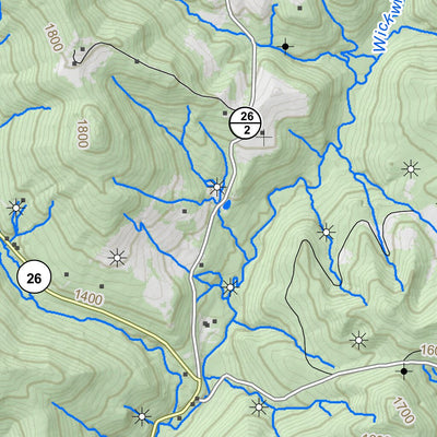 WV Division of Natural Resources Gladesville Quad Topo - WVDNR digital map