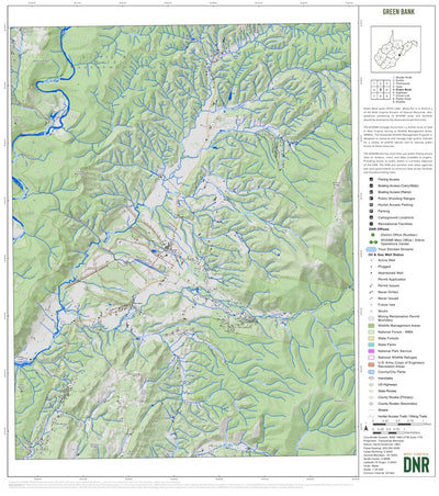 WV Division of Natural Resources Green Bank Quad Topo - WVDNR bundle exclusive