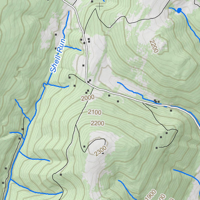 WV Division of Natural Resources Greenland Gap Quad Topo - WVDNR digital map