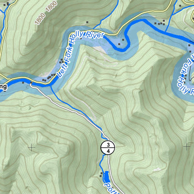 WV Division of Natural Resources Hacker Valley Quad Topo - WVDNR digital map