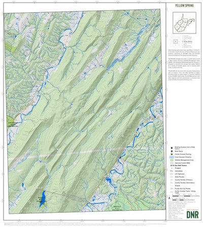 WV Division of Natural Resources Hampshire County, WV Quad Maps - Bundle bundle