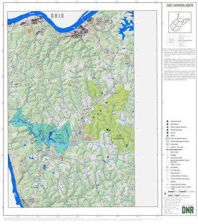 WV Division of Natural Resources Hancock County, WV Quad Maps - Bundle bundle