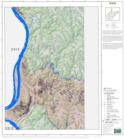 WV Division of Natural Resources Hancock County, WV Quad Maps - Bundle bundle