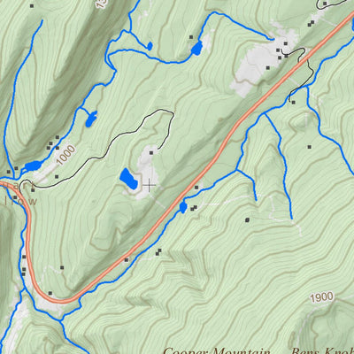 WV Division of Natural Resources Hanging Rock Quad Topo - WVDNR digital map