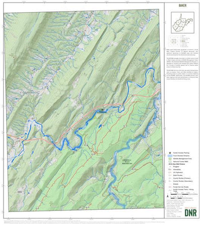 WV Division of Natural Resources Hardy County, WV Quad Maps - Bundle bundle