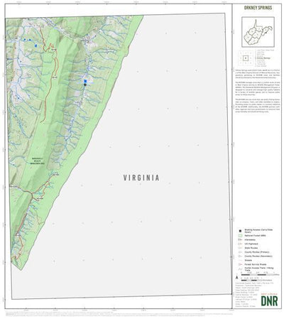 WV Division of Natural Resources Hardy County, WV Quad Maps - Bundle bundle