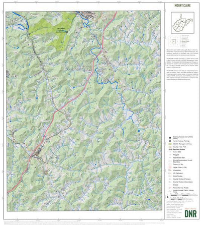 WV Division of Natural Resources Harrison County, WV Quad Maps - Bundle bundle