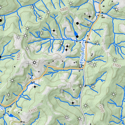 WV Division of Natural Resources Harrisville Quad Topo - WVDNR digital map