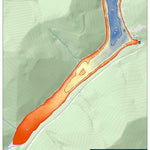 WV Division of Natural Resources Huey Run Lake Fishing Guide digital map