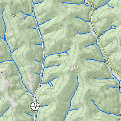 WV Division of Natural Resources Hurricane Quad Topo - WVDNR digital map