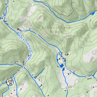 WV Division of Natural Resources Interior Quad Topo - WVDNR digital map