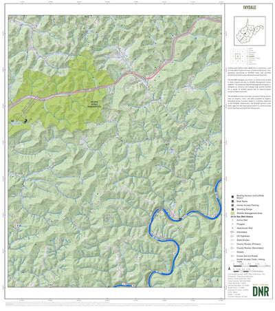 WV Division of Natural Resources Ivydale Quad Topo - WVDNR digital map