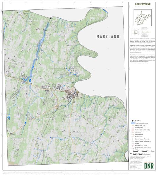 Jefferson County, WV Quad Maps Bundle Map by WV Division of Natural