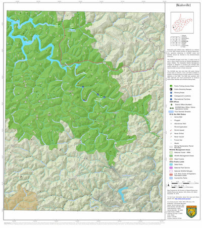 WV Division of Natural Resources Kiahsville Quad Topo - WVDNR bundle exclusive