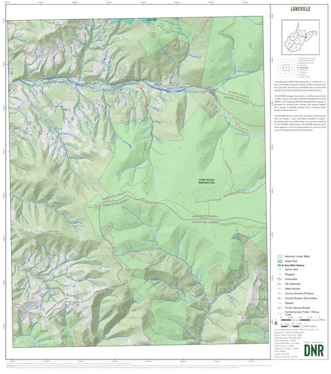 Pendleton County, WV Quad Maps - Bundle Map by WV Division of Natural ...
