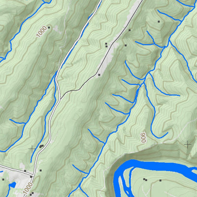 WV Division of Natural Resources Largent Quad Topo - WVDNR digital map