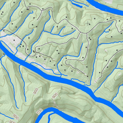 WV Division of Natural Resources Largent Quad Topo - WVDNR digital map