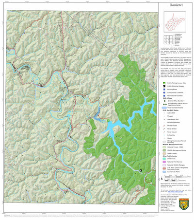 WV Division of Natural Resources Lavalette Quad Topo - WVDNR bundle exclusive