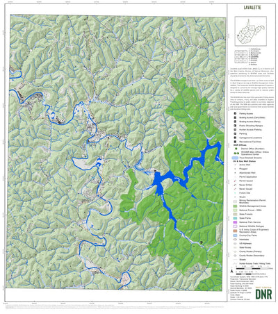 WV Division of Natural Resources Lavalette Quad Topo - WVDNR bundle exclusive